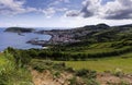 View of the city of Horta, Faial island, Azores Royalty Free Stock Photo