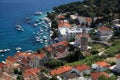 View of the city of Hvar from a fortress. Island Hvar. Croatia. Royalty Free Stock Photo