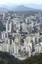 View of the city of Juiz de Fora, Minas Gerais, Brazil. Royalty Free Stock Photo