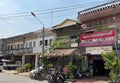 A view of the street in Kampot, Cambodia, Southeast Asia