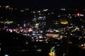 View of the city of Kandy in the illumination.