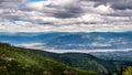 View of the city of Kelowna on the Shores of Lake Okanagan Royalty Free Stock Photo