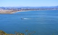 The view of the City Landscape and Blue Ocean of Sandiego, California, USA