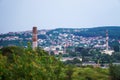 View of the citylandscape, sky nature, mountain