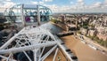 View at the city from London Eye capsule Royalty Free Stock Photo