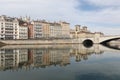 View of the city of Lyon with Saone river Royalty Free Stock Photo