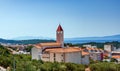 View of the city of Makarska, the resort city of Croatia.