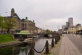 View of city Malmo with canal Royalty Free Stock Photo