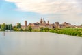 View at the City of Mantova Mantua with Lake Lago di Mezzo - Italy