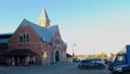 View of the city market building, Vyborg, Russia, 19th century