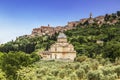 View of the city of Montepulciano and the church of Madonna di San Biagio, Tuscany