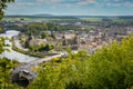 view on the city of Montereau in Seine et Marne Royalty Free Stock Photo