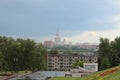 View of the city of Moscow from Poklonnaya Hill.