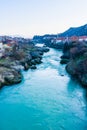 City of Mostar on the Neretva River, Bosnia-Herzegovina Royalty Free Stock Photo