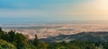 View of the city from the mountain top Royalty Free Stock Photo