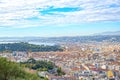 View of the city of Nice in the French Riviera France