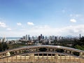 View of the city from the observation deck of the skyscrapers of George town Royalty Free Stock Photo