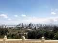 View of the city from the observation deck of the skyscrapers of George town Royalty Free Stock Photo