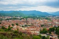 View of the city Olot. Girona, Spain Royalty Free Stock Photo