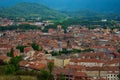 View of the city Olot. Girona, Spain Royalty Free Stock Photo