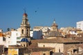 View of the city of Ontinyent with the Church of Santa Maria Royalty Free Stock Photo