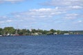 Lake Seliger in the city of Ostashkov in the Tver region, Russi Royalty Free Stock Photo