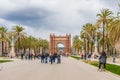 View of Barcelona`s Citadel Park