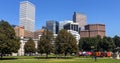 View from the city park on downtown Denver Royalty Free Stock Photo