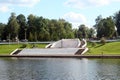 View on city park of Tver