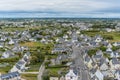 View of the city of Penmarch from a height (Brittany, France) Royalty Free Stock Photo