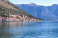 View of city Perast, Kotor bay, Montenegro, Adriatic sea Royalty Free Stock Photo