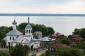 View of the city of Ples and the Volga River