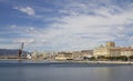 View at the city and port of Rijeka Royalty Free Stock Photo