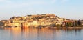 View of the city of Portoferraio at sunrise.