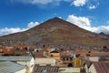 View of the city of PotosÃÂ­ with the Cerro Rico on the back, in BolÃÂ­via.