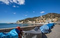 View of city of Recco , Genoa Genova Province, Liguria, Mediterranean coast, Italy Royalty Free Stock Photo