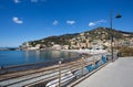 View of city of Recco , Genoa Genova Province, Liguria, Mediterranean coast, Italy Royalty Free Stock Photo