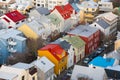View of city of Reykjavik in Iceland