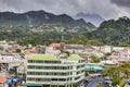 View on the city of Roseau on Dominica island
