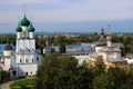 View of the city Rostov the great from the top of kremlin belfry