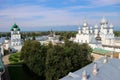 View of the city Rostov the great from the top of kremlin belfry