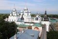 View of the city Rostov the great from the top of kremlin belfry