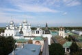 View of the city Rostov the great from the top of kremlin belfry