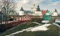 View of the Rostov Veliky Kremlin from the city rampart Royalty Free Stock Photo