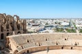 View of the city from the ruins of the ancient coliseum