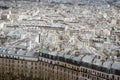 View of the city from the SacrÃÂ©-Coeur basilica of the Montmartre hill in Paris. France Royalty Free Stock Photo