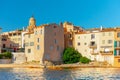 View of the city of Saint-Tropez, Provence, Cote d Azur, a popular destination for travel in Europe Royalty Free Stock Photo