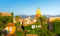 View of the city of Saint-Tropez, Provence, Cote d Azur, a popular destination for travel in Europe Royalty Free Stock Photo