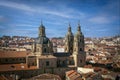 View of the city of Salamanca, Spain, with the church of La Clerecia Royalty Free Stock Photo