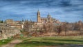 A view of the city of Salamanca Spain, from the west bank of the river Tormes Royalty Free Stock Photo